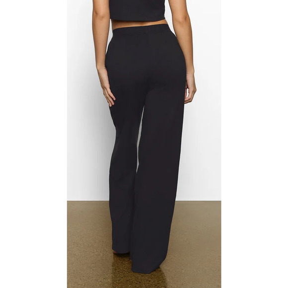 NWT Skims Light Onyx Black Loose Boyfriend Pants - Picture 2 of 3